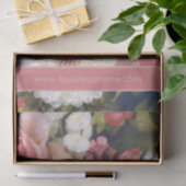 Romantische Blume Eigener Text Seidenpapier (Geschenk)