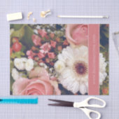 Romantische Blume Eigener Text Seidenpapier (Handwerk)