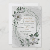 romantische Blume Einladung (Vorderseite)