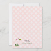 Romantische Blume | Einladung zur Hochzeit (Rückseite)