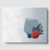 Romantische Blume Gästebuch (Rückseite)