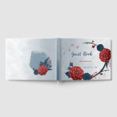 Romantische Blume Gästebuch (Voll)