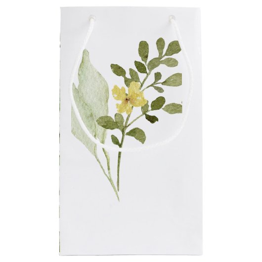 Romantische Blume Gastgeschenk Hochzeit Geschenkta Kleine Geschenktüte (Rückseite)