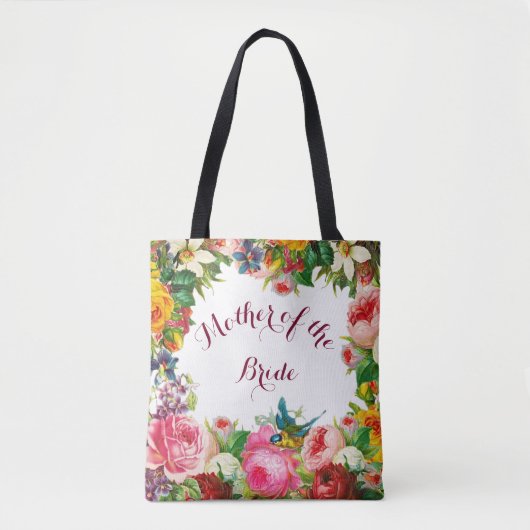 Romantische Blume Gastgeschenk Hochzeit Tasche (Vorderseite)