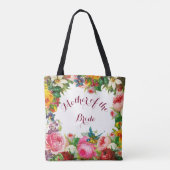 Romantische Blume Gastgeschenk Hochzeit Tasche (Rückseite)