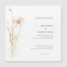 Romantische Blume Hochzeit mit Gold und Blush