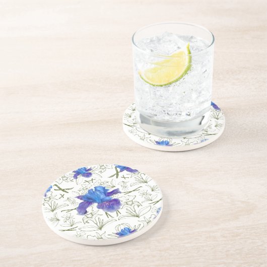 Romantische Blume im englischen Hütte Garden Getränkeuntersetzer (Seite)