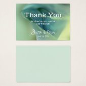 Romantische Blume in Blautönen - vielen Dank (Vorne & Hinten)