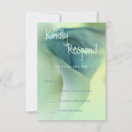 Romantische Blume in Blue Tones UAWG RSVP Karte