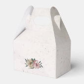 romantische Blume in Rosa und Champagner Geschenkschachtel (Rückseite)