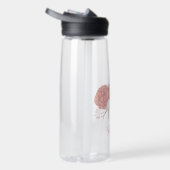 Romantische Blume in Rosa und Weiß Trinkflasche (Rechts)
