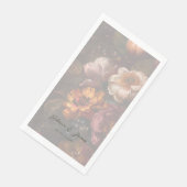 Romantische Blume Malerei Hochzeit Serviette (Ecke)