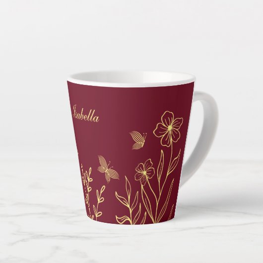 Romantische Blume Milchtasse (Rechte Ecke)