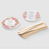 Romantische Blume mit Blumenwasser Fächer (Non-assembled)