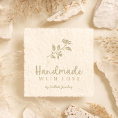 Romantische Blume mit Liebe-Zitat Gummistempel