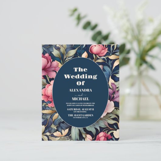 Romantische Blume mit weichem Rosa (Stehend Vorderseite)