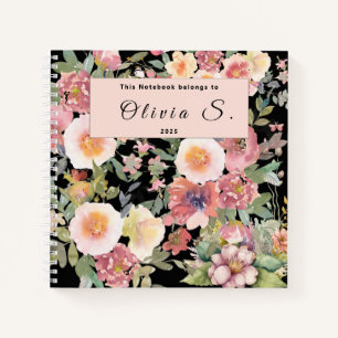 Romantische Blume Notizblock