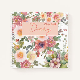 Romantische Blume Notizblock