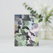 Romantische Blume Postkarte (Stehend Vorderseite)