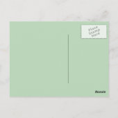 Romantische Blume Postkarte (Rückseite)