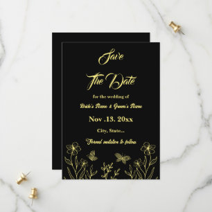 Romantische Blume Save The Date