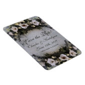 Romantische Blume | SAVE THE DATE | Magnet (Rechte Seite)