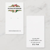 Romantische Blume Schmuckkarte Visitenkarte (Vorne/Hinten)