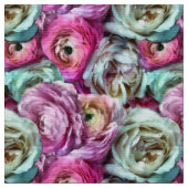 Romantische Blume Stoff (Nahaufnahme)