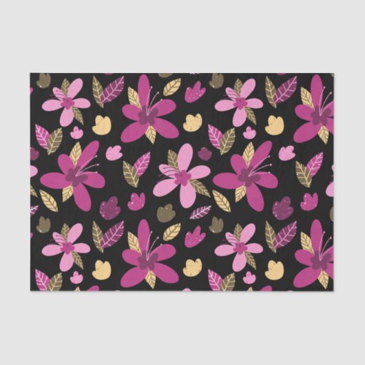 Romantische Blume - Tissue Paper Seidenpapier (Vorderseite)