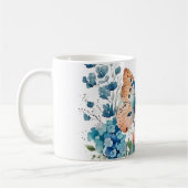 Romantische Blume und Schmetterling Kaffeetasse (Links)