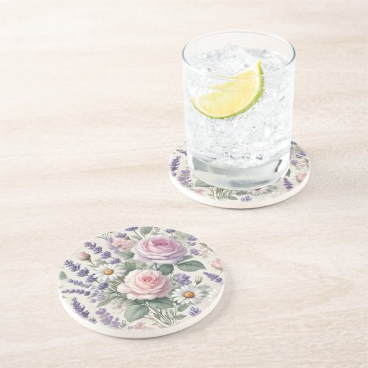 Romantische Blume Untersetzer (Seite)