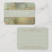 Romantische Blume - Visitenkarte (Vorne/Hinten)