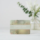 Romantische Blume - Visitenkarte (Stehend Vorderseite)