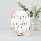 Romantische Blume Wasserfarbe Karten und Geschenke (Stehend Vorderseite)