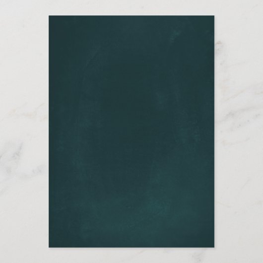 Romantische Blume Wreath Copper Hochzeit Einladung (Rückseite)