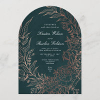 Romantische Blume Wreath Copper Hochzeitsarsch