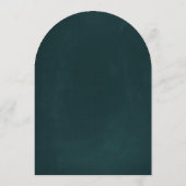 Romantische Blume Wreath Copper Hochzeitsarsch Einladung (Rückseite)