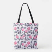 Romantische Blumen 1 Tasche (Rückseite)