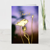 Romantische Blumen Boho – Botanische Fantasie Dank (Vorderseite)