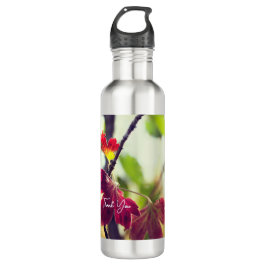 Romantische Blumen Boho – Botanische Fantasie Dank Edelstahlflasche