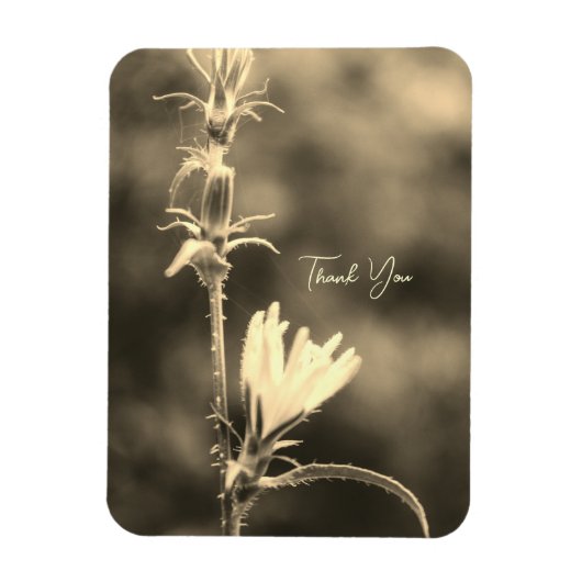 Romantische Blumen Boho – Botanische Fantasie Dank Magnet (Vertikal)