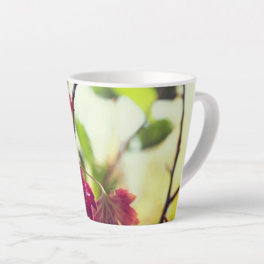 Romantische Blumen Boho – Botanische Fantasy Danke Milchtasse (Rechte Ecke)