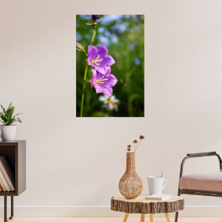 Romantische Blumen – Botanische Boho-Fantasie Poster