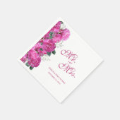 Romantische Blumen-Bouquet-Hochzeit Serviette (Ecke)