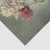 Romantische Blumen & Draperie, Karmesinrot & Salbe Seidenpapier (Ausschnitt)