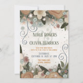 Romantische Blumen Elegante Moderne Inspirivity We Einladung (Vorderseite)