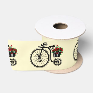 Romantische Blumen Fahrrad Satinband Ihre Farben