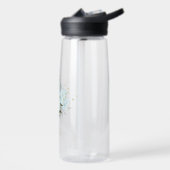 romantische Blumen & grüne Blätter botanisch Trinkflasche (Links)