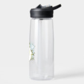 romantische Blumen & grüne Blätter botanisch Trinkflasche (Links)
