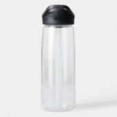 romantische Blumen & grüne Blätter botanisch Trinkflasche (Rückseite)
